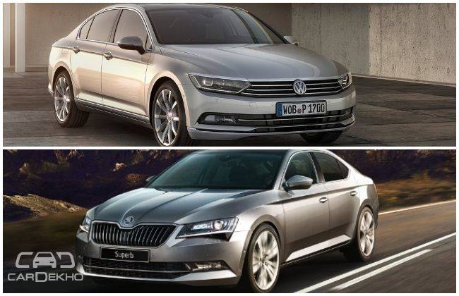 Volkswagen Passat Vs Skoda Superb Variant Wise Specs Comparison