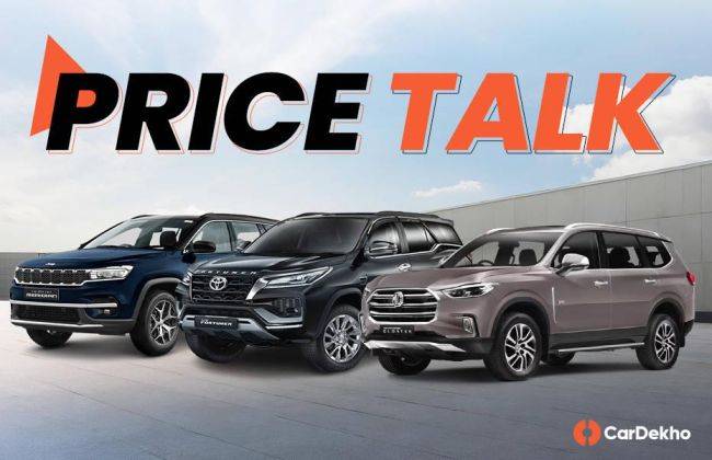 2024 Jeep Meridian Vs Toyota Fortuner And MG Gloster Price Comparison