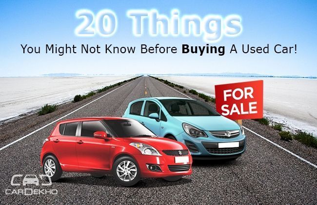 20 Things For Used Cars