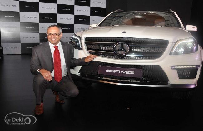 Mr. Eberhard Kern, MD  CEO, Mercedes-Benz India unveiling the GL 63 AMG