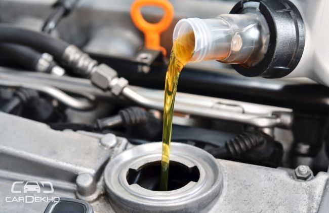 Engine Oil Change in a Car