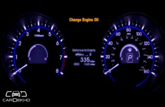 Engine oil change in car