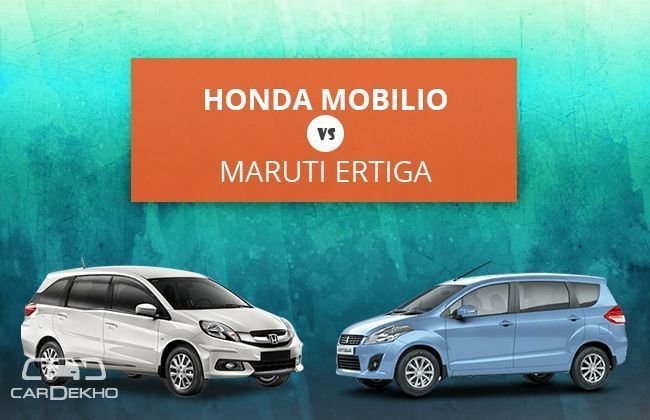 Honda Mobilio VS Maruti Ertiga 