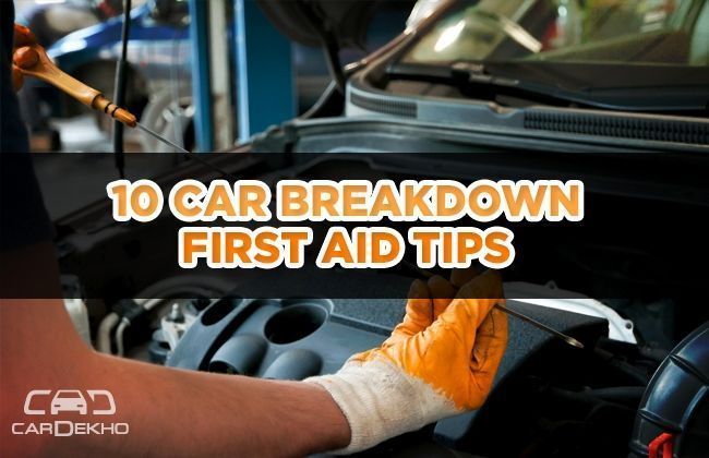 10 First aid tips for a car breakdown