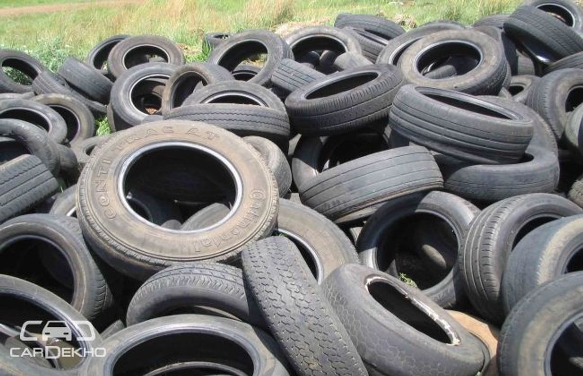 Used tyres to enhance battery performance! Used tyres to enhance battery performance!