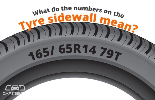 What do the numbers on the tyre sidewall mean?