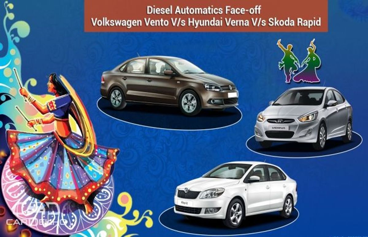 Volkswagen Vento V/s Hyundai Verna V/s Skoda Rapid Volkswagen Vento V/s Hyundai Verna V/s Skoda Rapid