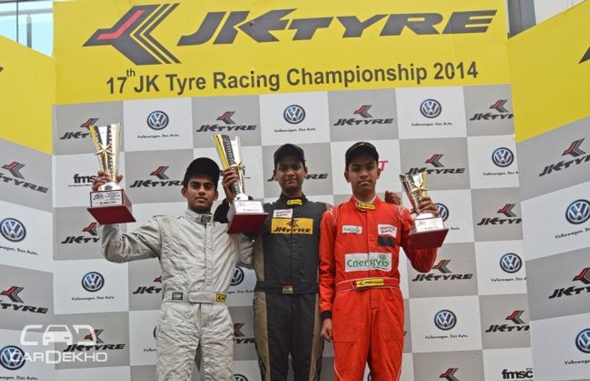 Vishnu Prasad shines at JK Racing Vishnu Prasad shines at JK Racing