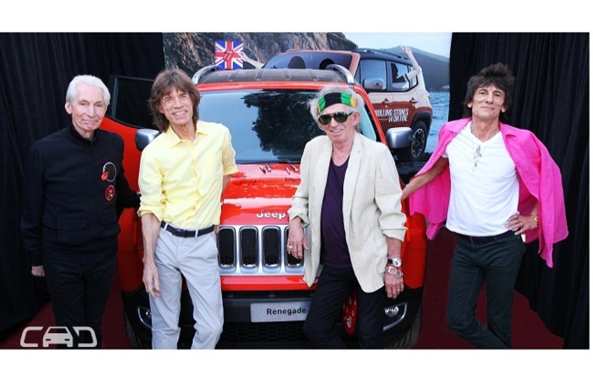 Jeep Renegade signed by the Rolling Stones Jeep Renegade signed by the Rolling Stones