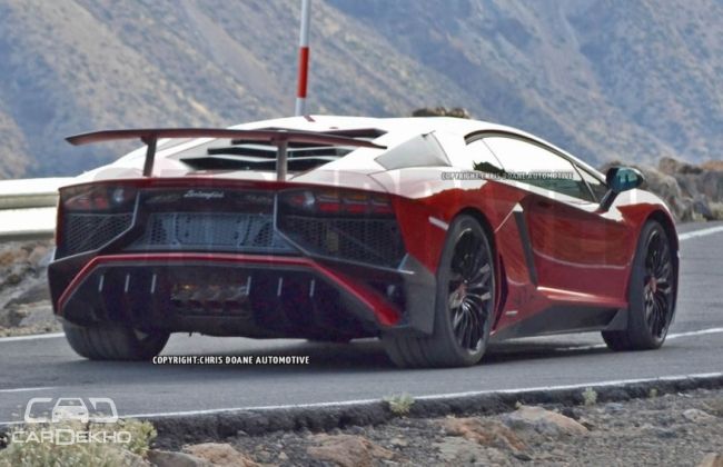 Lamborghini Aventador SV spied Lamborghini Aventador SV spied