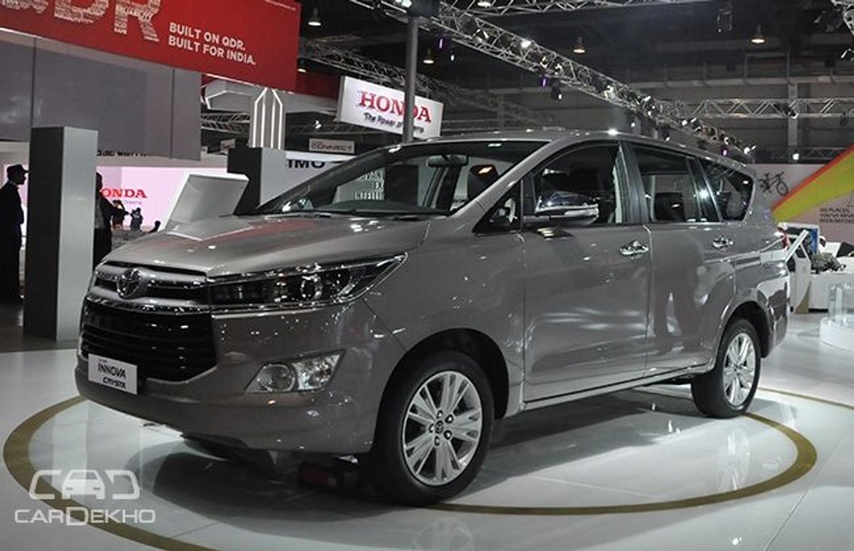 Toyota Innova Crysta at Indian Auto Expo 2016