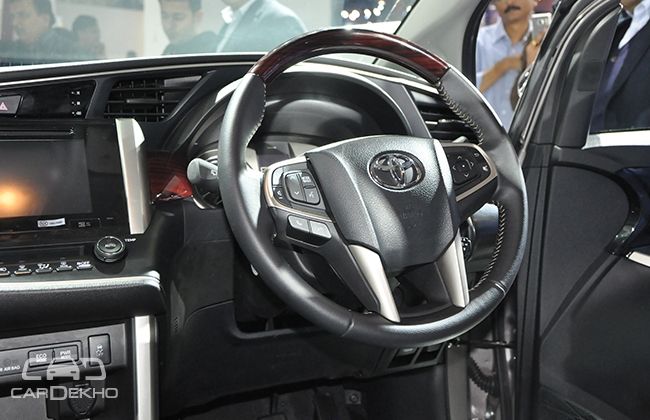 Toyota Innova Crysta Interior at Indian Auto Expo 2016
