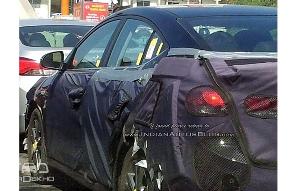 New Elantra Spied