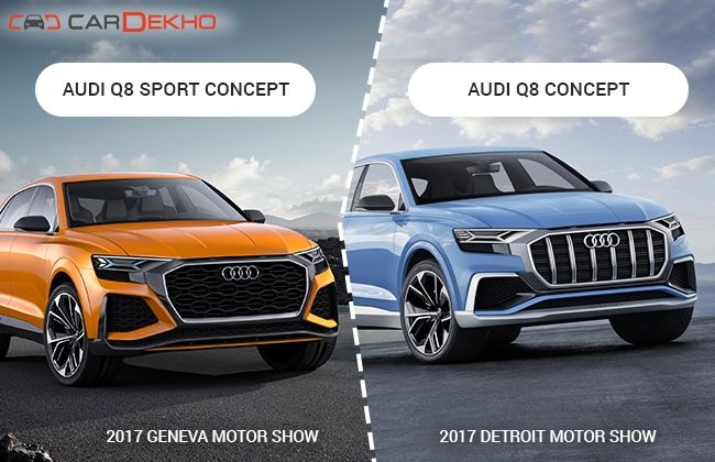 Audi Q8 Sport Concept vs Q8 Concept 
