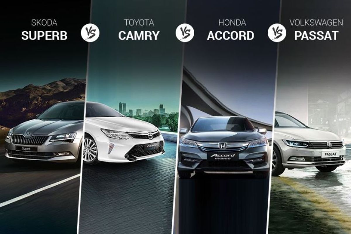 Superb vs Camry vs Accord vs Passat Superb vs Camry vs Accord vs Passat