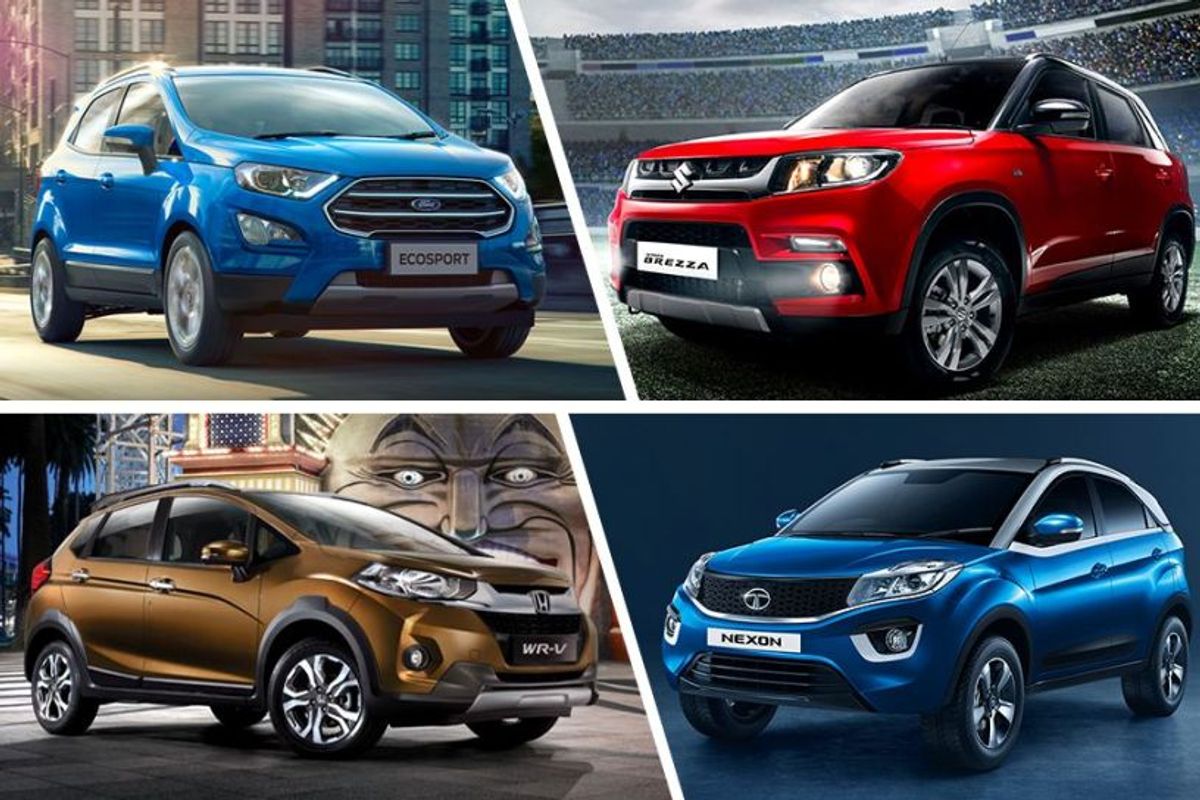 EcoSport vs Brezza vs Nexon vs WR-V  