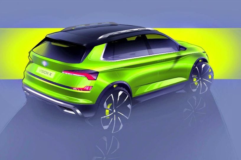 Skoda Teases New Entry-Level Compact SUV | CarDekho.com