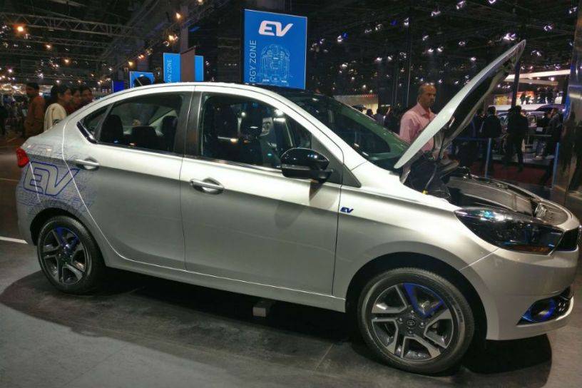 Auto Expo 2018: Tata Tigor EV Showcased