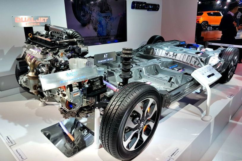 Maruti Suzuki showcased Swift's hybrid powertrain at Auto Expo 2018
