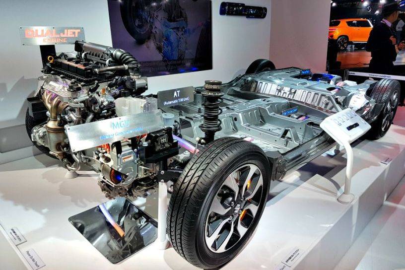 Maruti Suzuki showcased Swift's hybrid powertrain at Auto Expo 2018