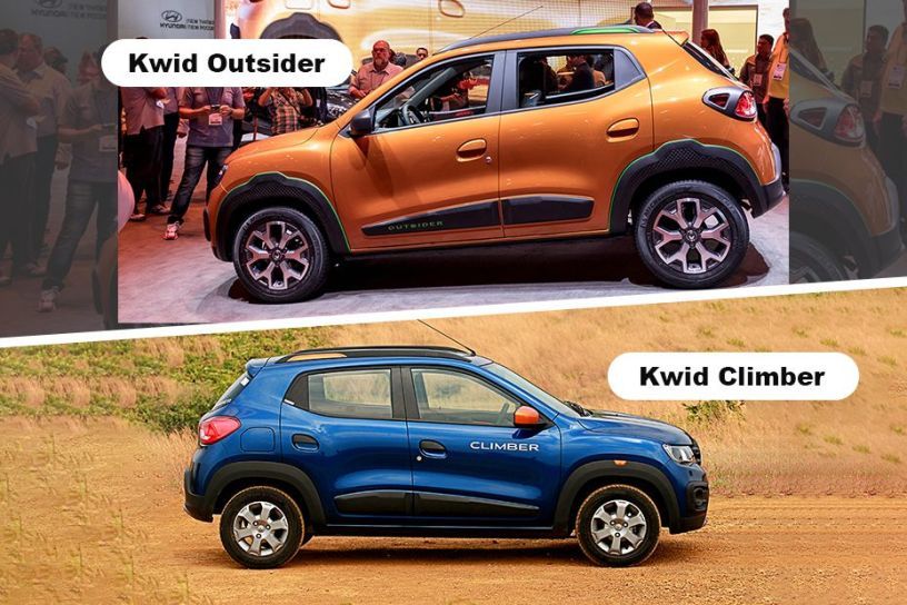 Renault Kwid Outsider vs Renault Kwid Climber - What’s Different? Renault Kwid Outsider vs Renault Kwid Climber - What’s Different?
