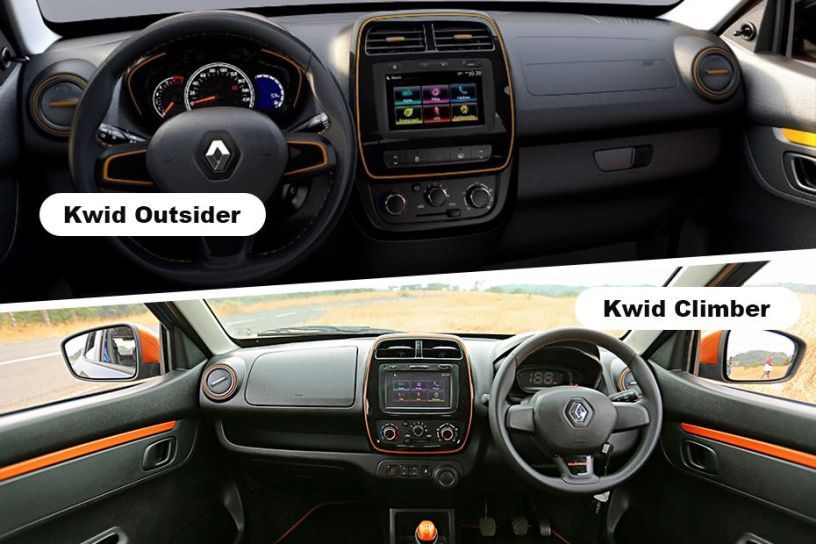 Renault Kwid Outsider vs Renault Kwid Climber - Whatâs Different?