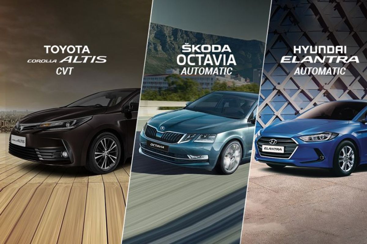 Corolla Altis vs Octavia vs Elantra