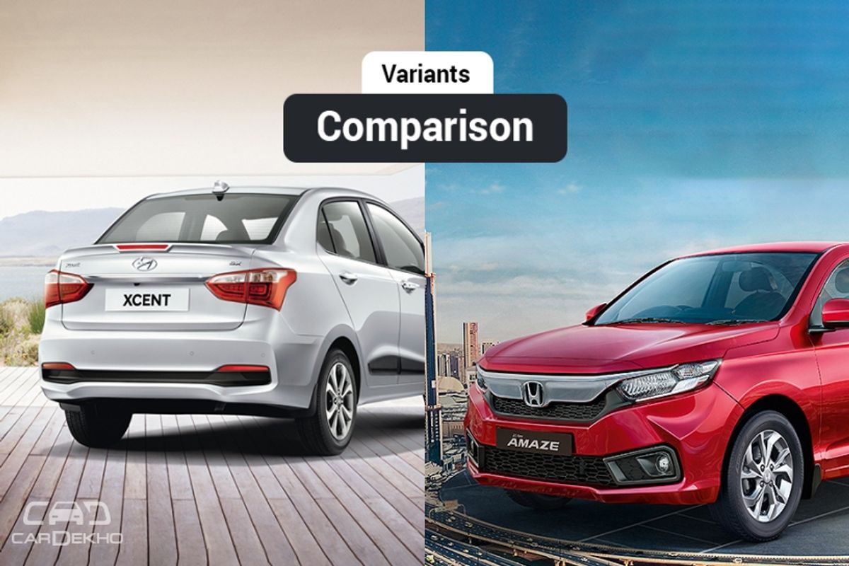 Amaze vs Xcent Amaze vs Xcent