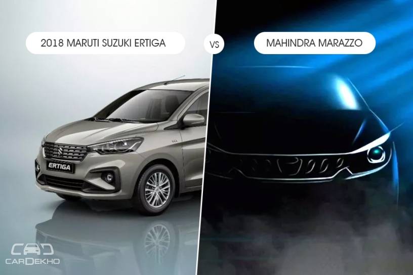 2018 Maruti Suzuki Ertiga vs Mahindra Marazzo - What To Expect?