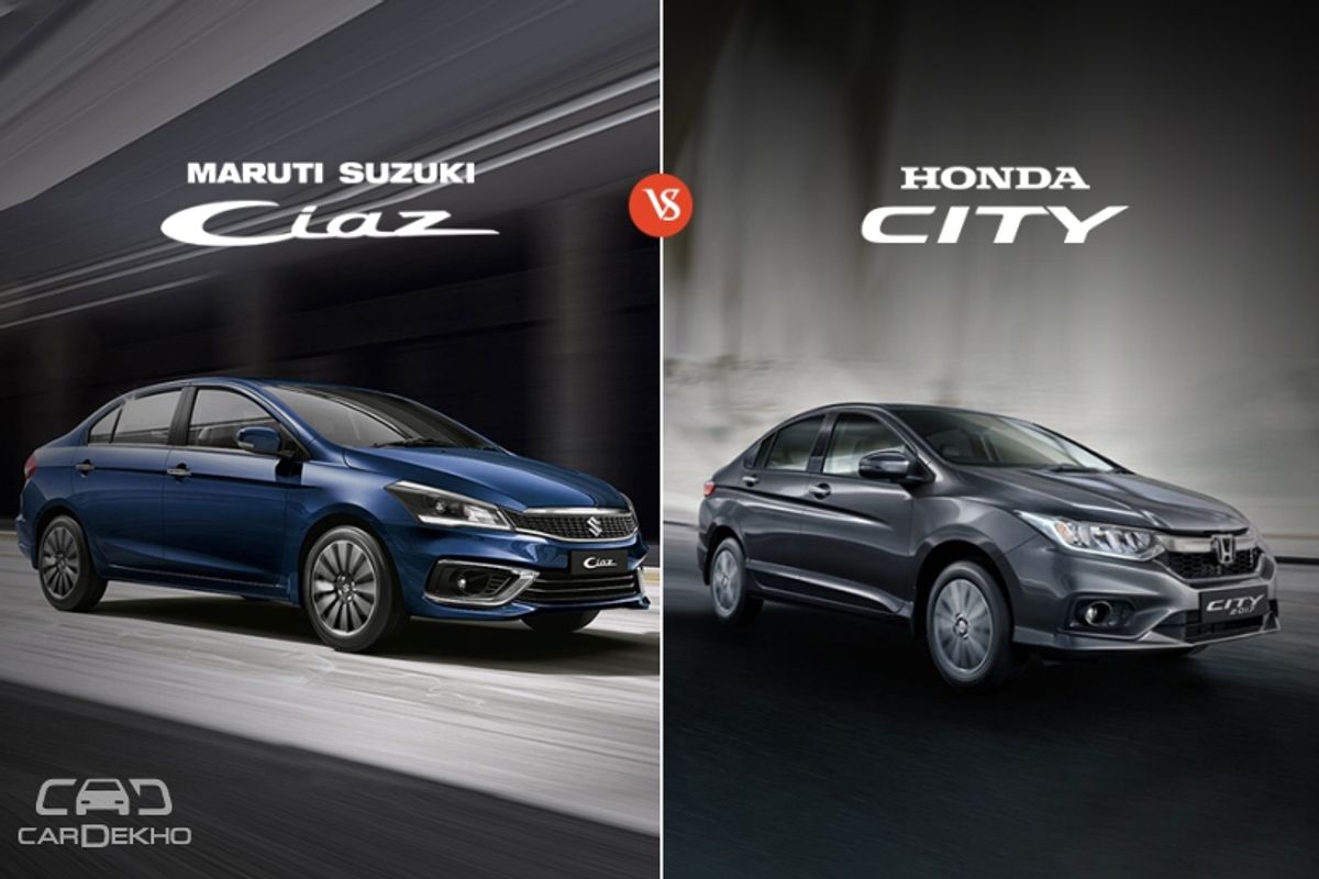 2018 Ciaz vs City 2018 Ciaz vs City