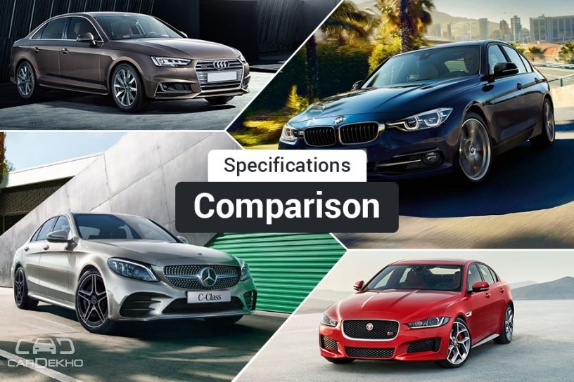 2018 Mercedes-Benz C-Class Facelift vs BMW 3 Series vs Audi A4 vs Jaguar XE: Spec Comparison