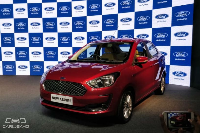 2018 Ford Aspire Facelift Launched At Rs 5.55 Lakh