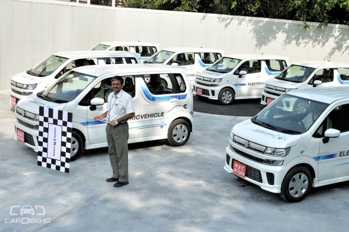 Maruti Flags Off EV Prototypes For Testing Maruti Flags Off EV Prototypes For Testing