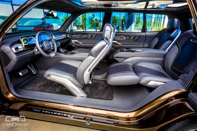Interior of Kia Telluride concept Interior of Kia Telluride concept