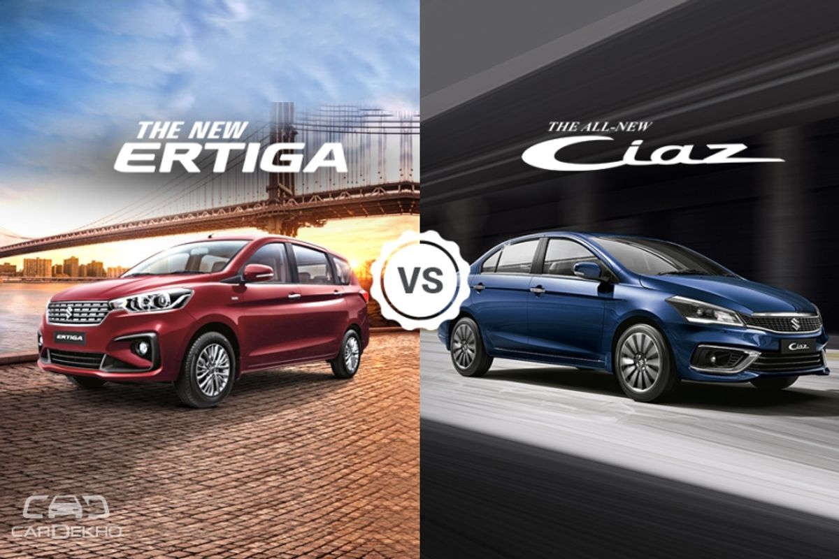 Ertiga vs Ciaz