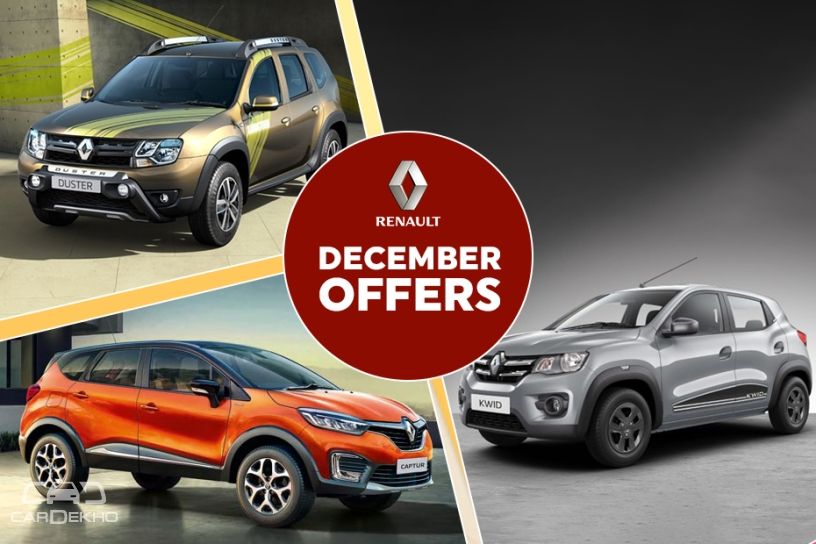 Renault December Offers: Discounts Of Upto Rs 2 Lakh On Kwid, Captur, Duster
