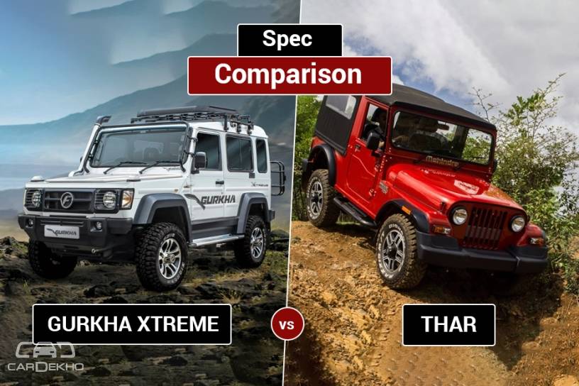 Force Gurkha vs Mahindra Thar 