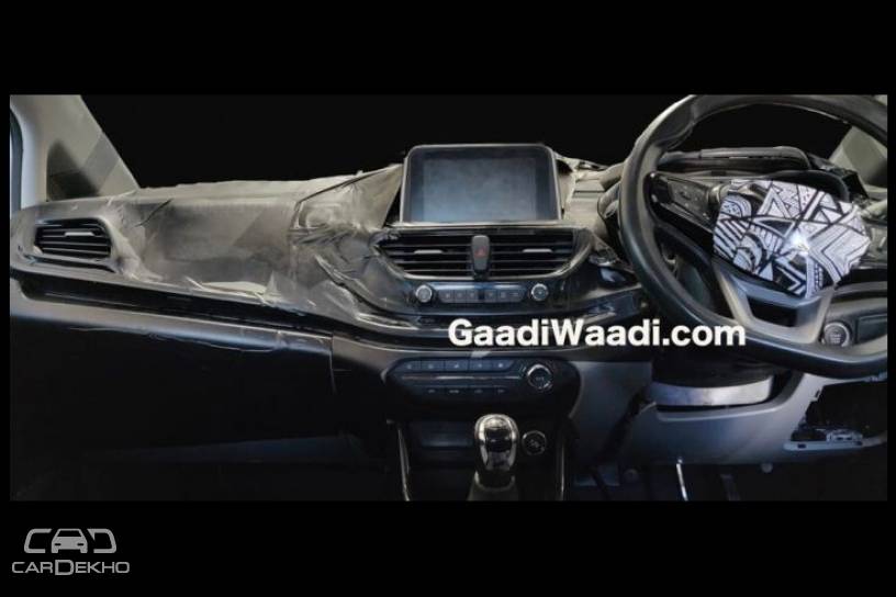 Tata 45X Interior Spied; Gets Harrier-inspired Semi-digital Instrument Cluster