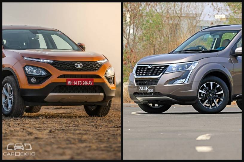 Tata Harrier vs Mahindra XUV500: Variants Comparison