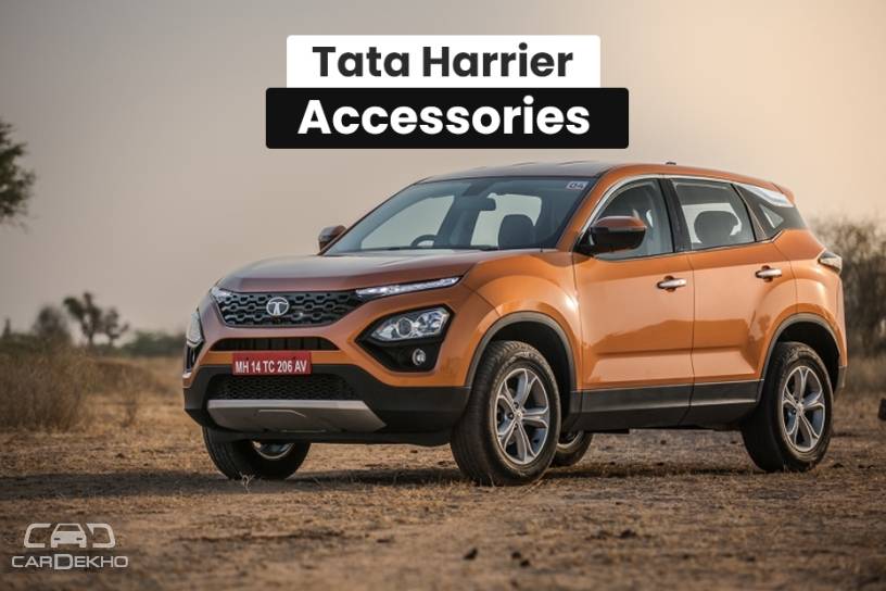 Tata Harrier Accessories Gets Roof Rails Chrome Garnish