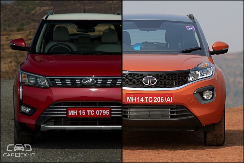 Mahindra XUV300 Vs Tata Nexon Pics Comparison