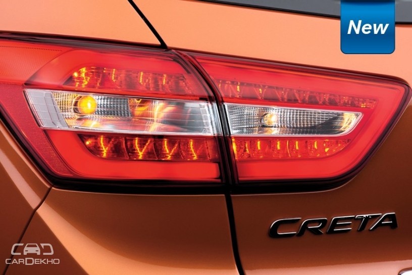 Hyundai Creta LED Tail Lamps Revealed In New Pics