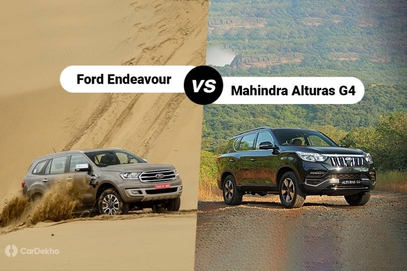 2019 Ford Endeavour vs Mahindra Alturas G4: In Pics