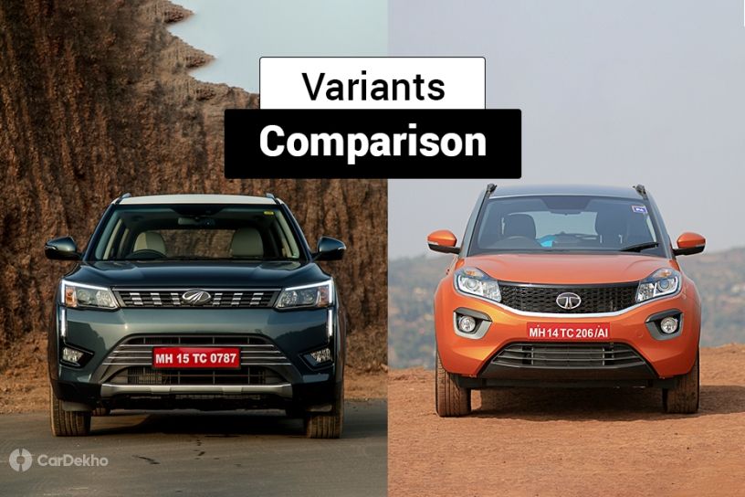 Mahindra XUV300 vs Tata Nexon: Variants Comparison
