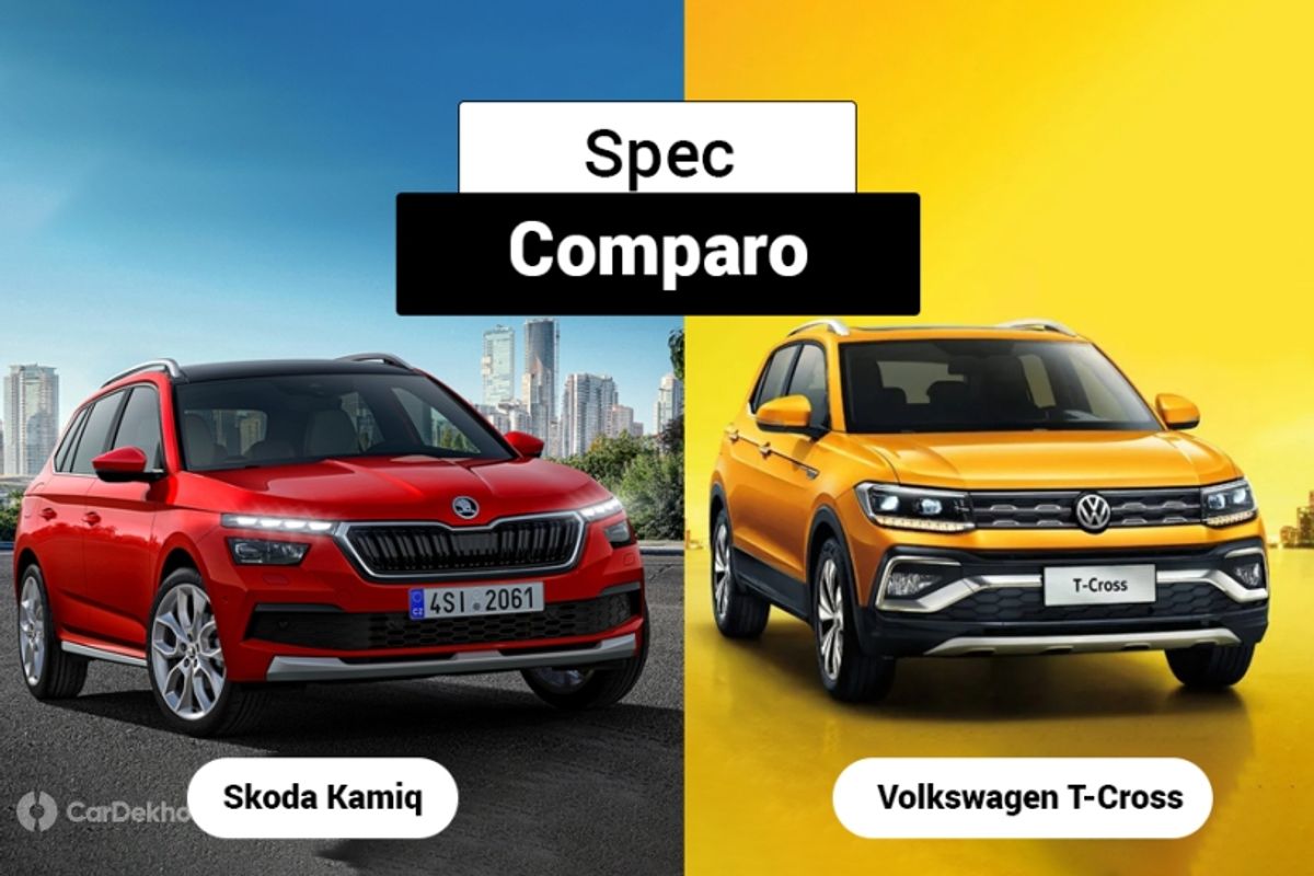 Skoda Kamiq vs Volkswagen T-Cross Skoda Kamiq vs Volkswagen T-Cross