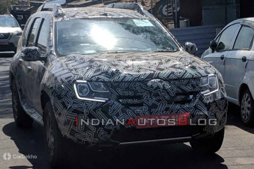 Renault Duster Facelift Spied With LED DRLs