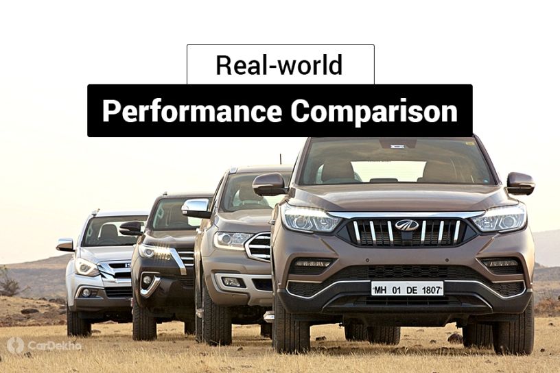 Ford Endeavour vs Toyota Fortuner vs Isuzu mu-X vs Mahindra Alturas G4: Real-world Performance Comparison