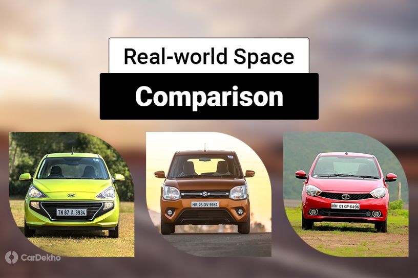 Maruti Suzuki WagonR vs Hyundai Santro vs Tata Tiago: Real-world Space Comparison