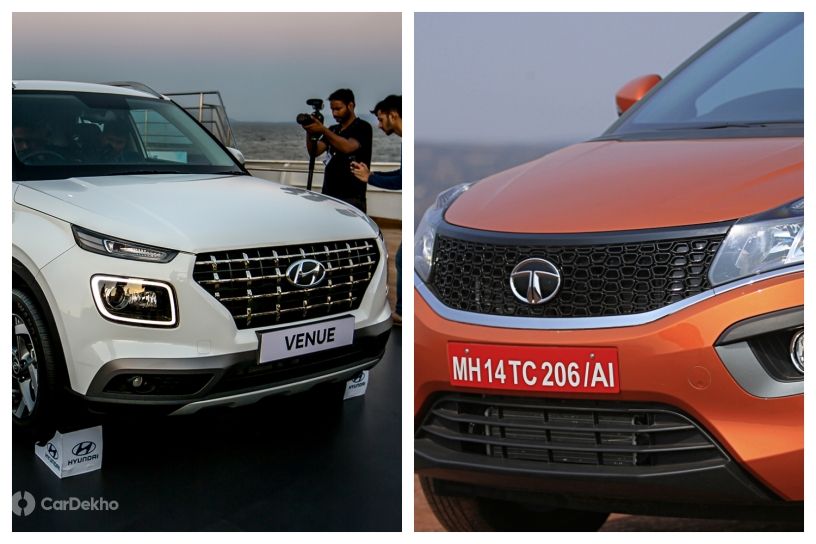 Hyundai Venue vs Tata Nexon: In Pics