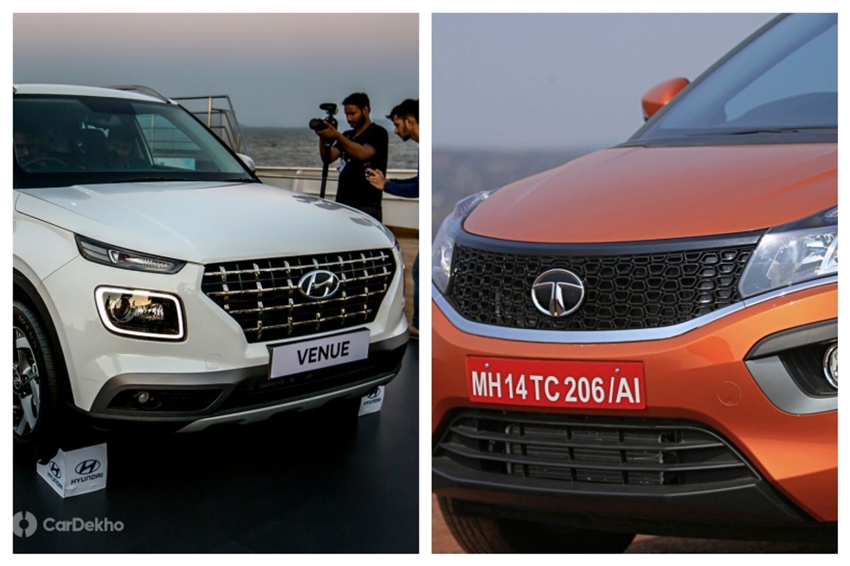 Hyundai Venue vs Tata Nexon: In Pics